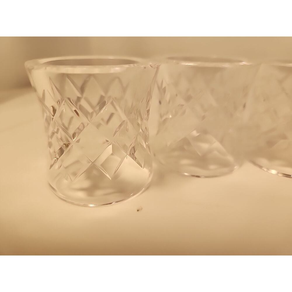 Waterford Napkin Rings Comeragh Vintage Crystal Waterford Napkin Holders - 4 - Picture 3 of 6